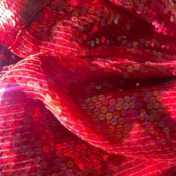 Red Vintage Sequin Blouse - Picture 2 of 10